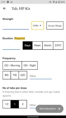 Prescription maker with drug d android App screenshot 1